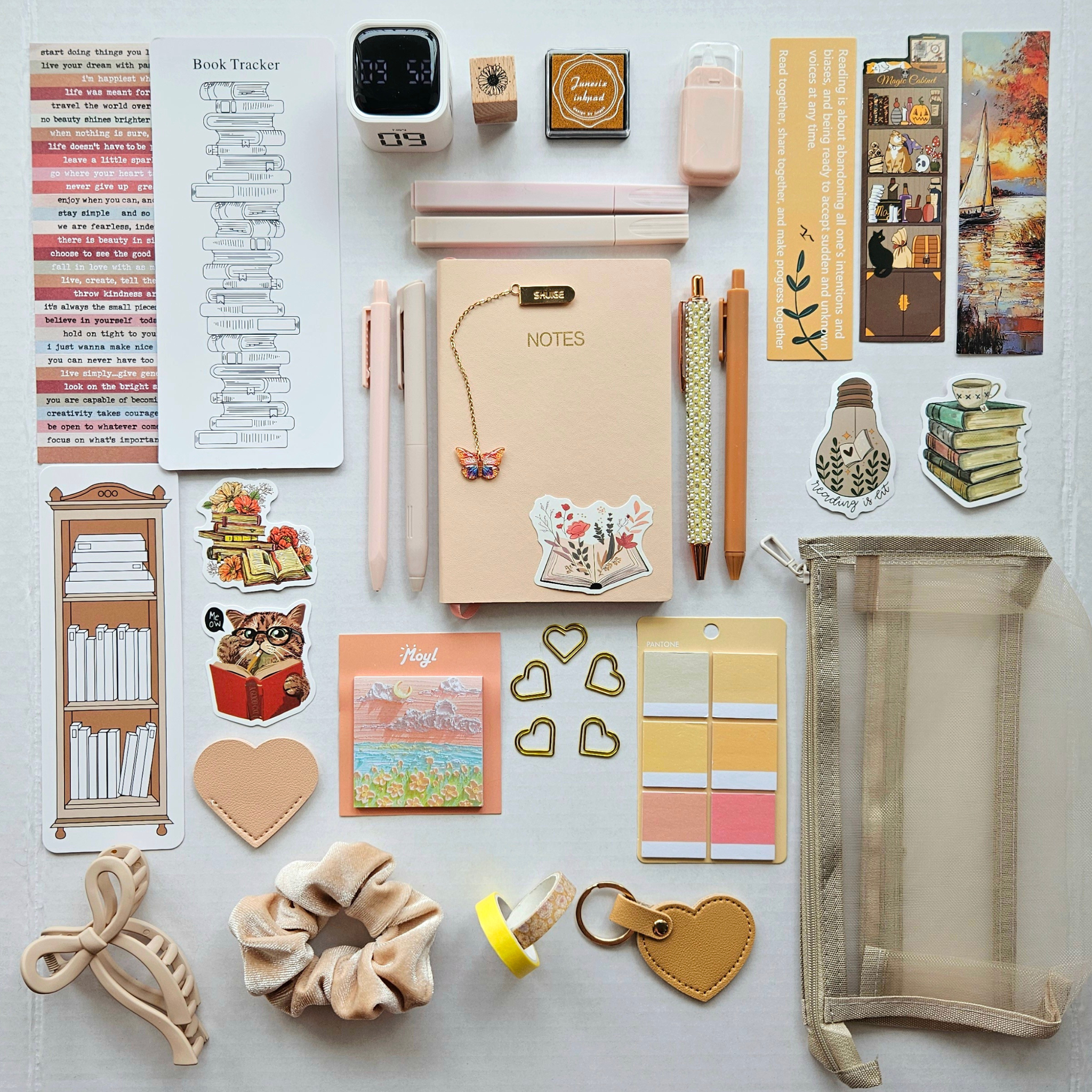 🍂 Soft Beige – Deluxe Bookish Bundle