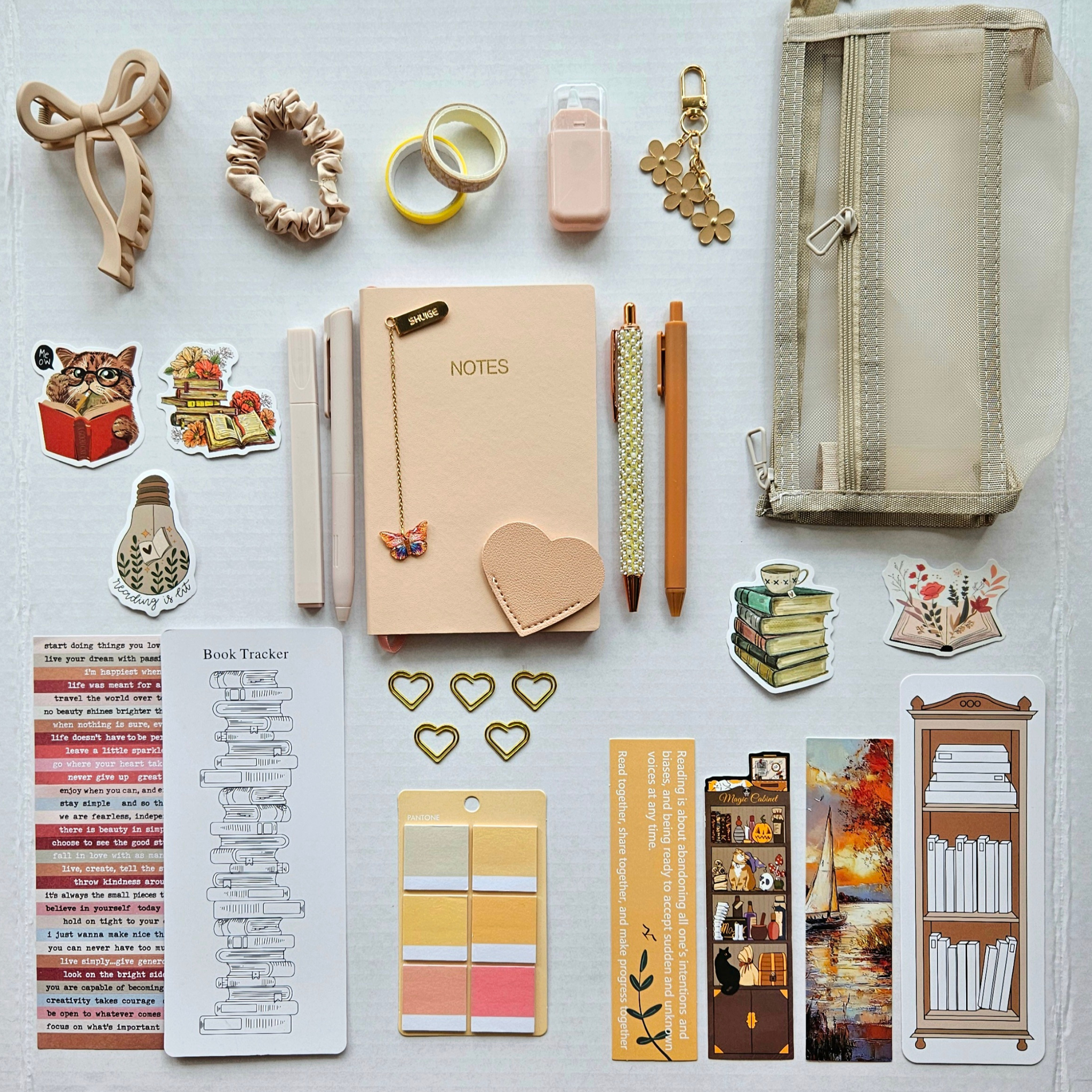 🍂 Soft Beige – Classic Bookish Bundle