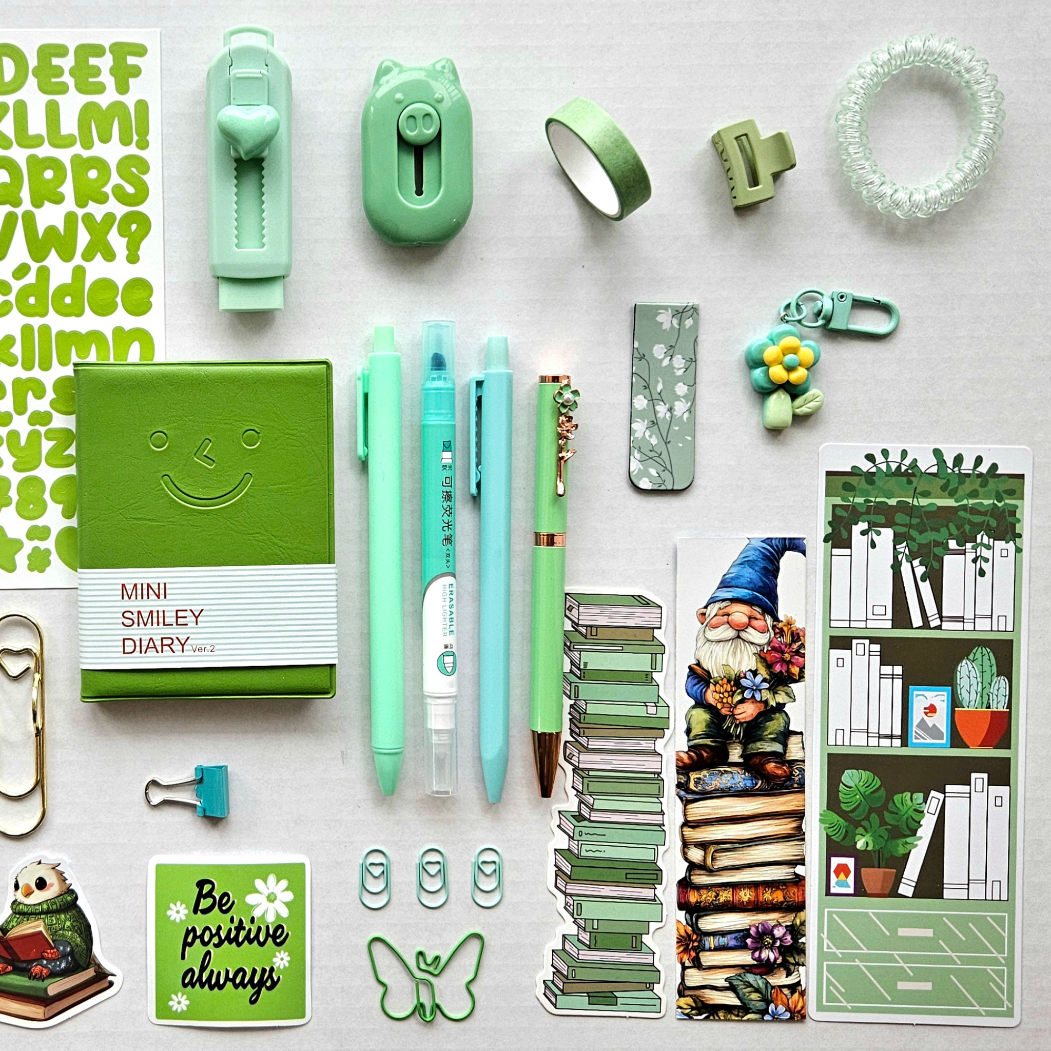 🍃 Fresh Mind - Green Mini Bookish Bundle