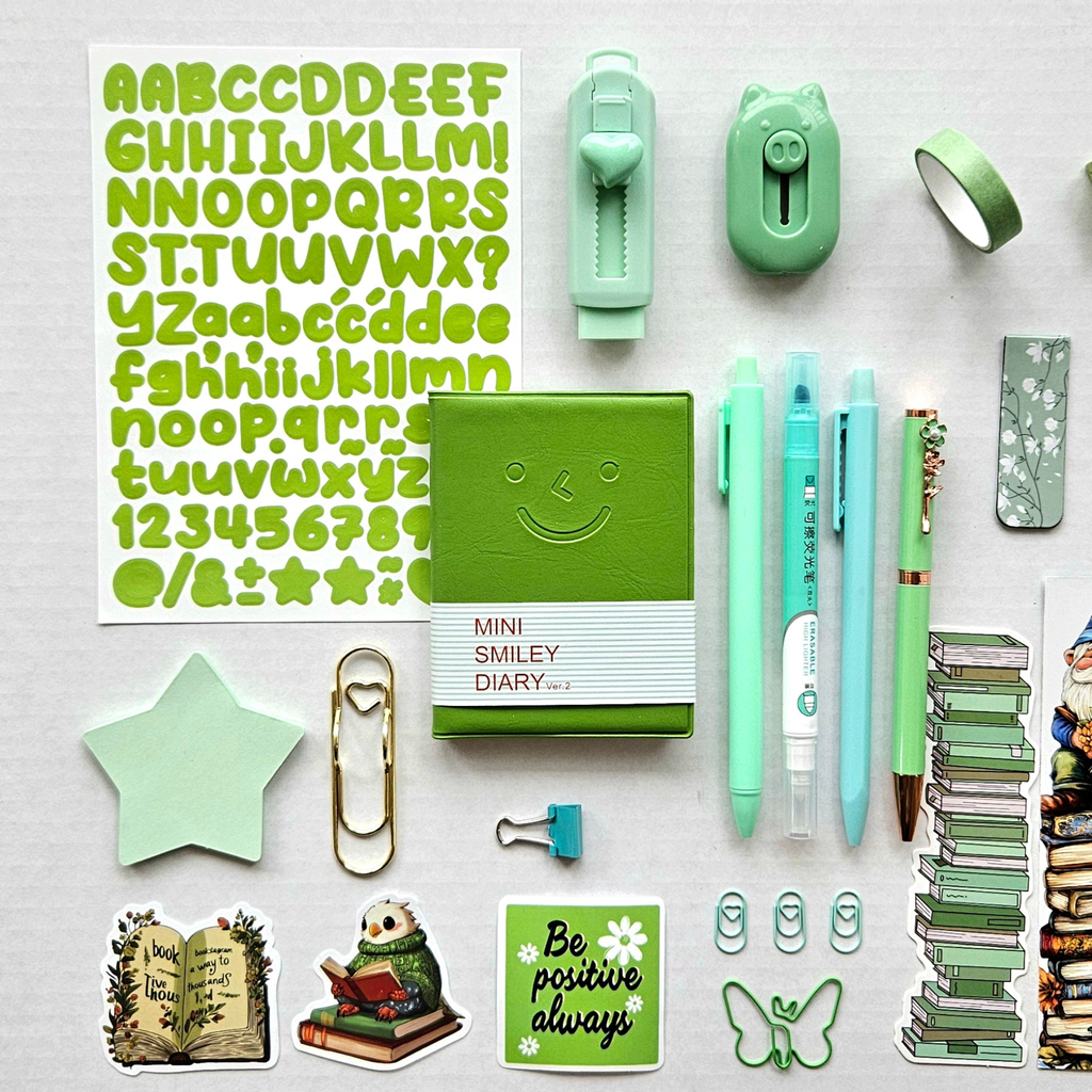 🍃 Fresh Mind - Green Mini Bookish Bundle