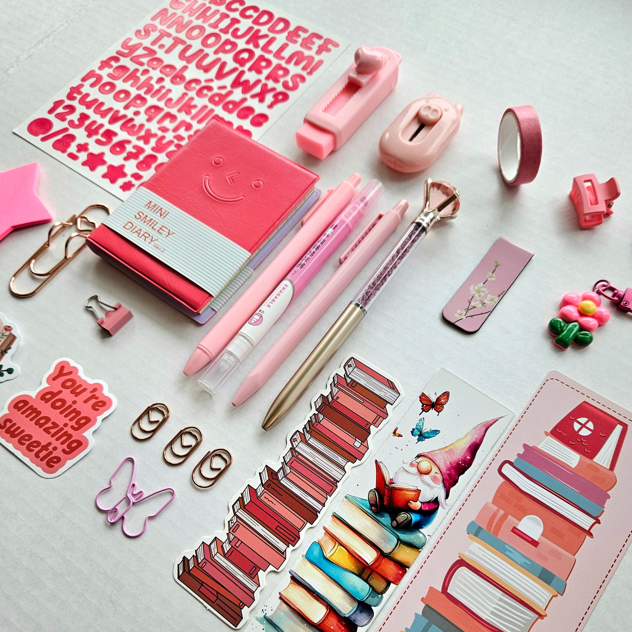 🌷 Sweet Energy - Bright Pink Mini Bookish Bundle