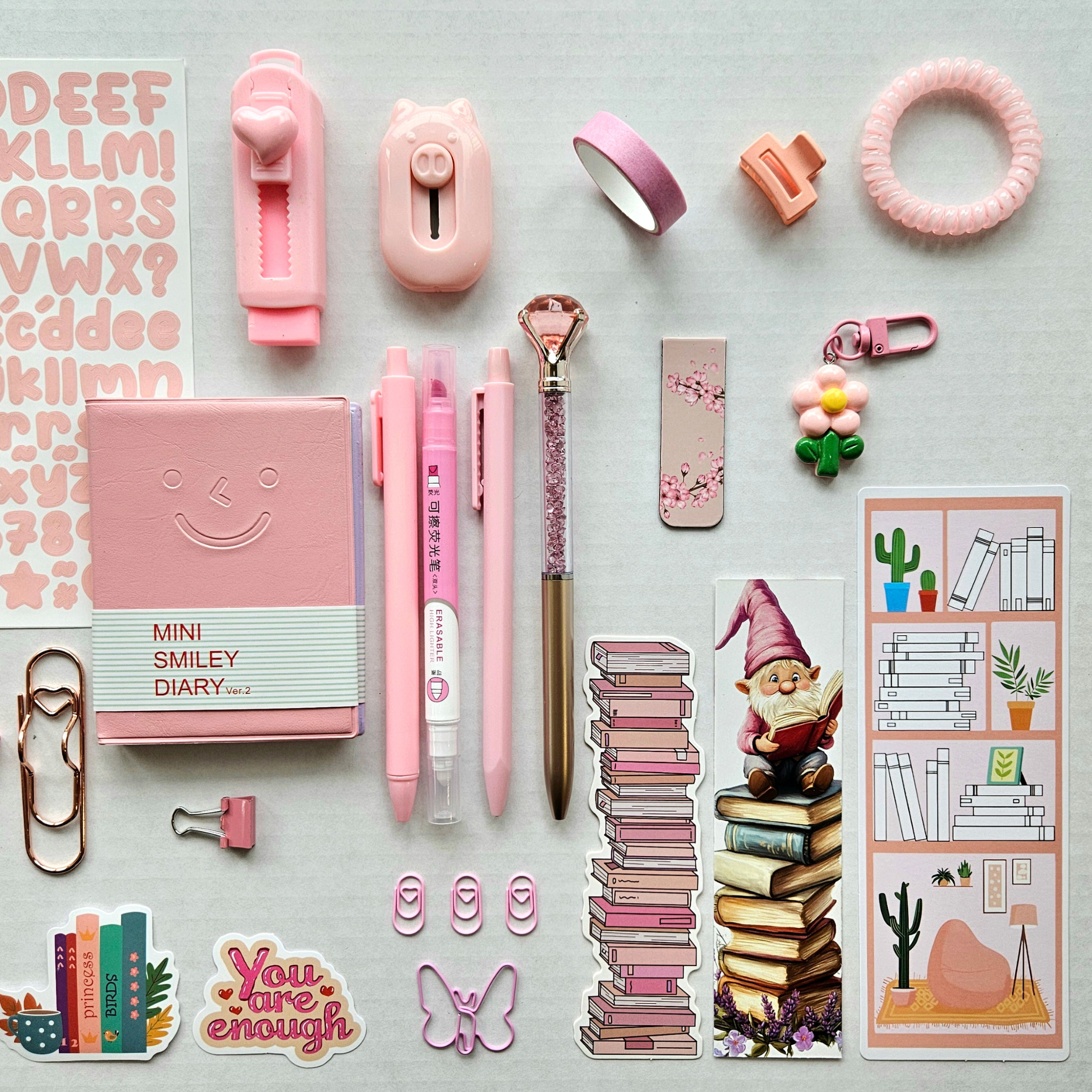 💗 Soft Touch - Light Pink Mini Bookish Bundle