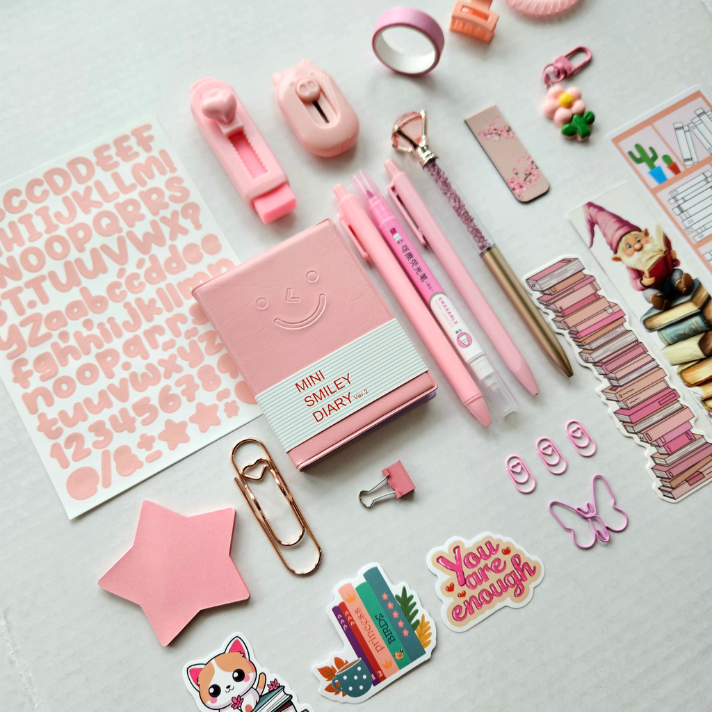 💗 Soft Touch - Light Pink Mini Bookish Bundle