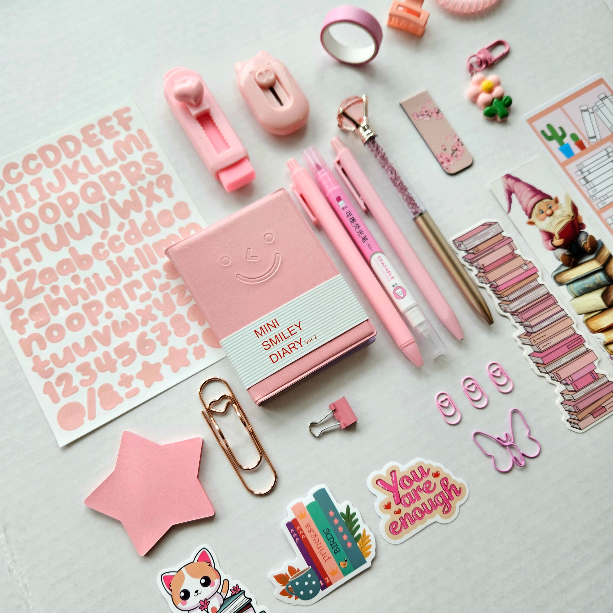 💗 Soft Touch - Light Pink Mini Bookish Bundle