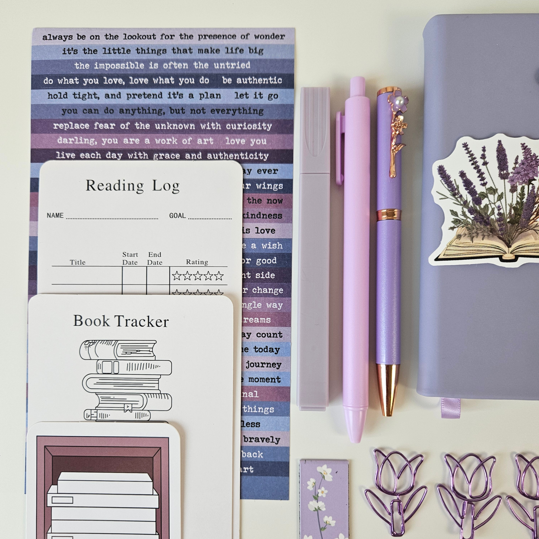 🪻Lavender Book Nook Kit -  Purple Bundle