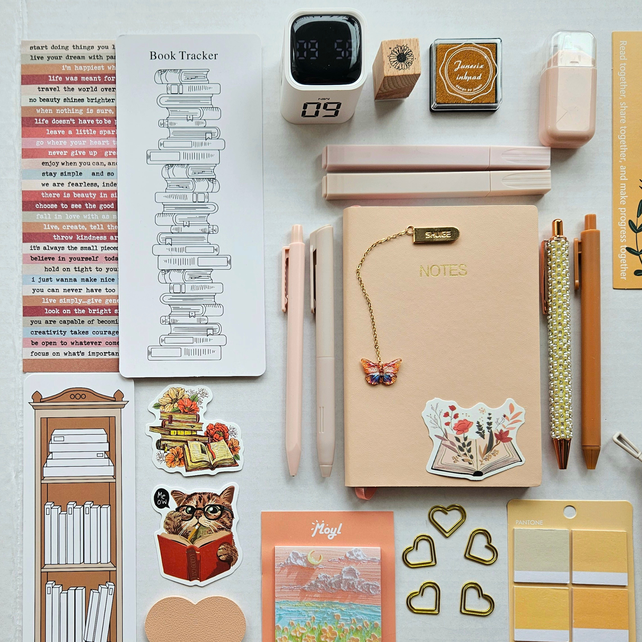 🍂 Soft Beige – Deluxe Bookish Bundle