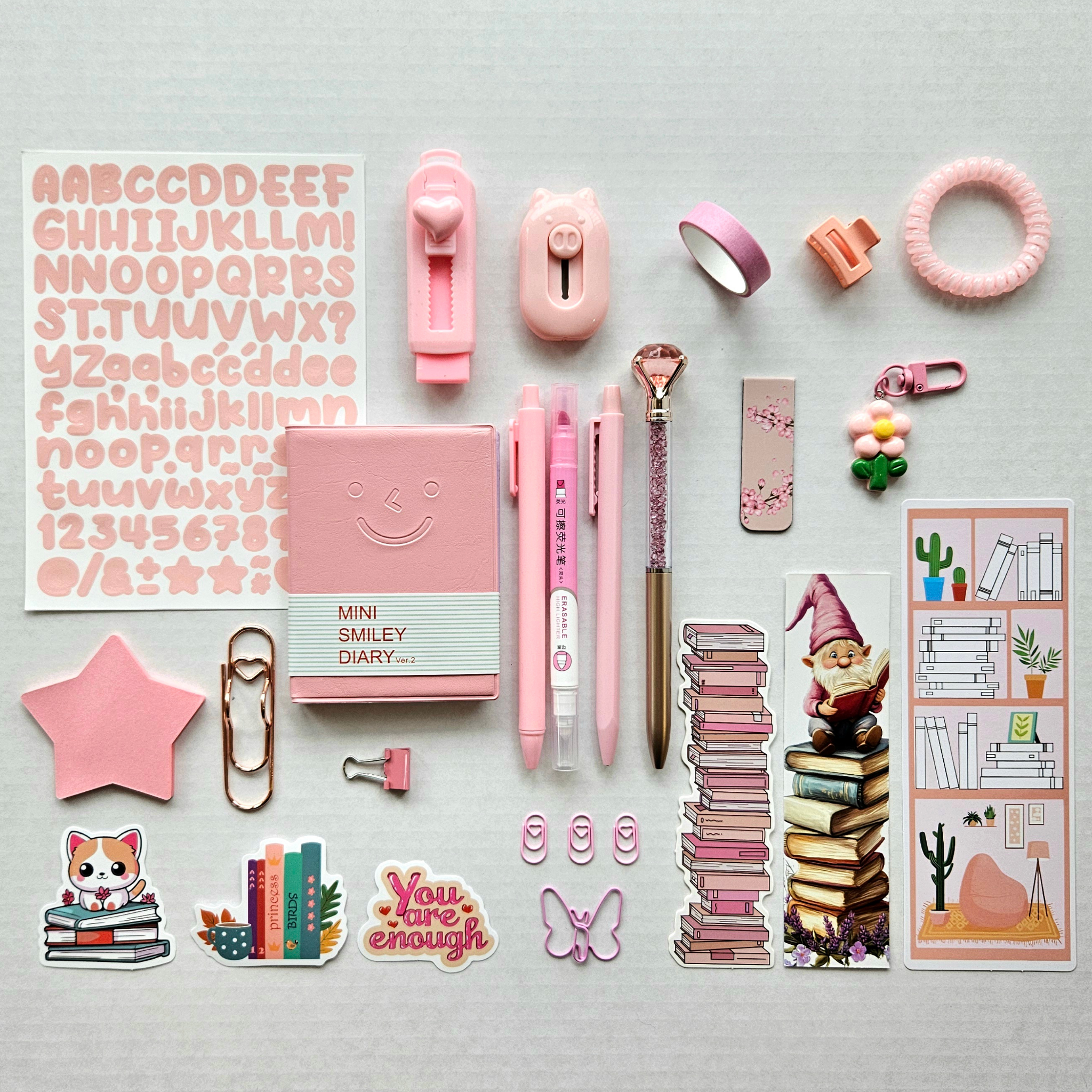 💗 Soft Touch - Light Pink Mini Bookish Bundle